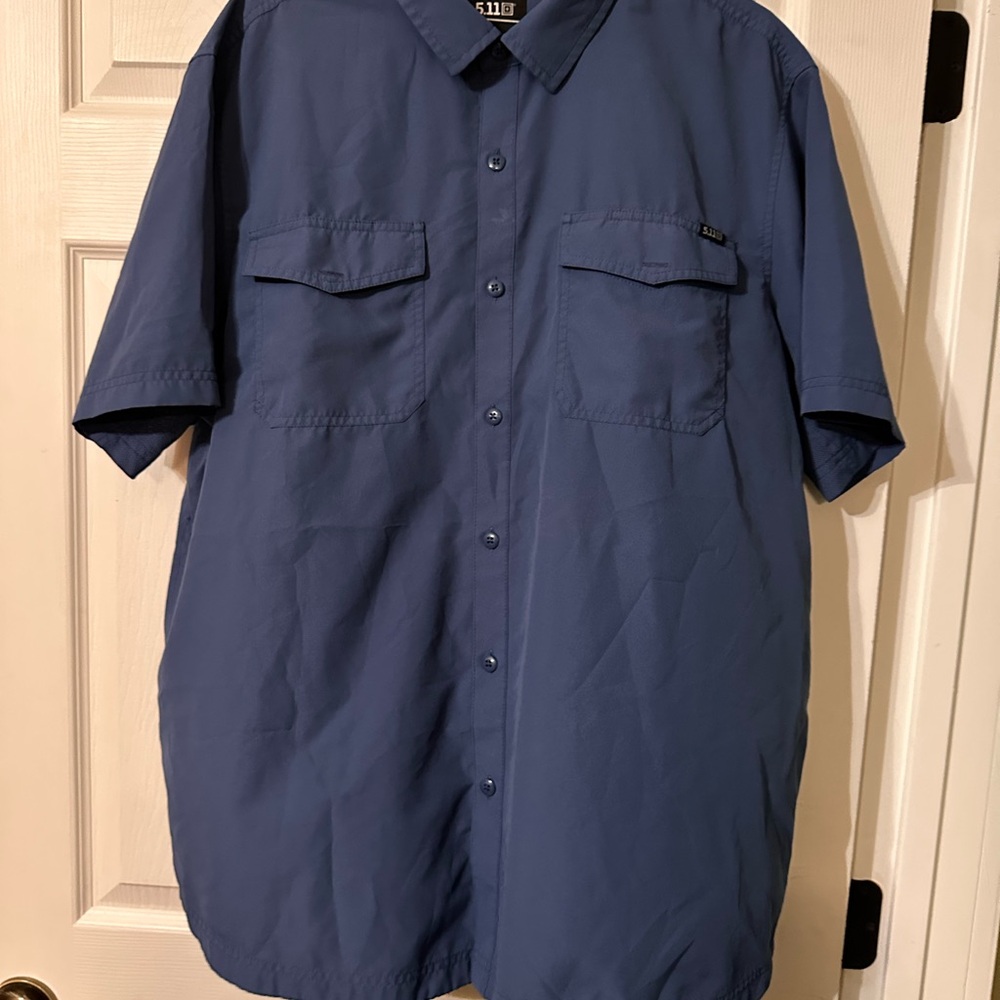 5.11 Tactical Navy Button-Up Shirt